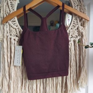 All in Motion Sparkly Burgundy Sports Bra